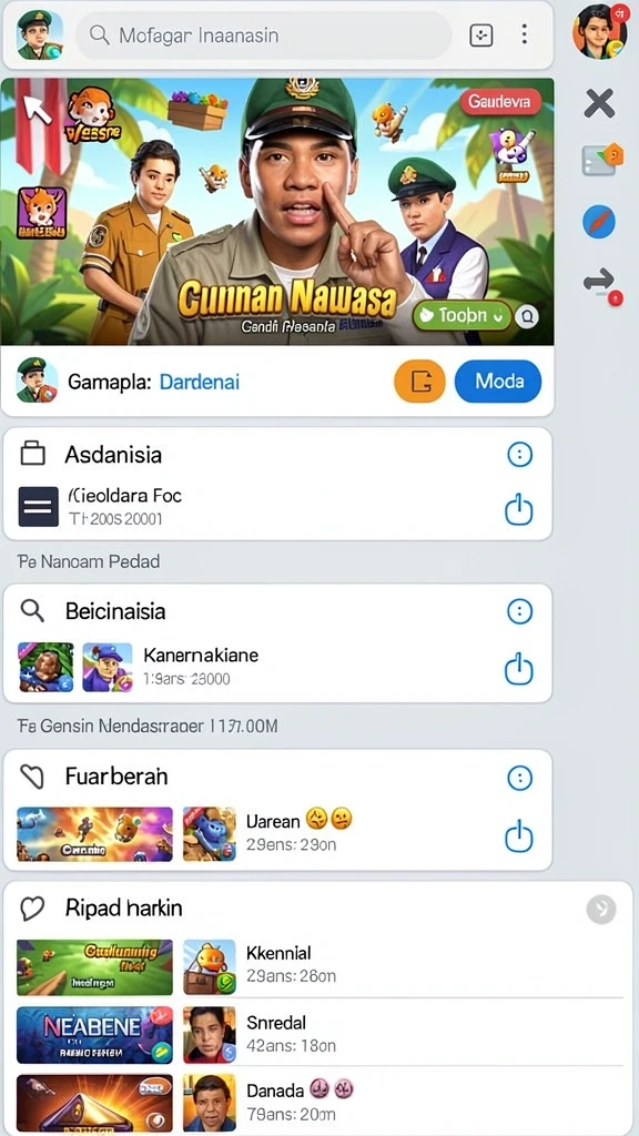 333666 - Tampilan utama game dengan karakter yang menarik.