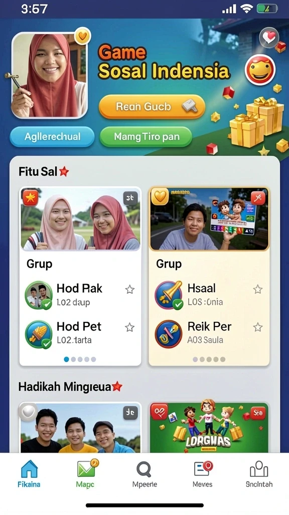 555zk - Tampilan grafik yang menawan dan berwarna.