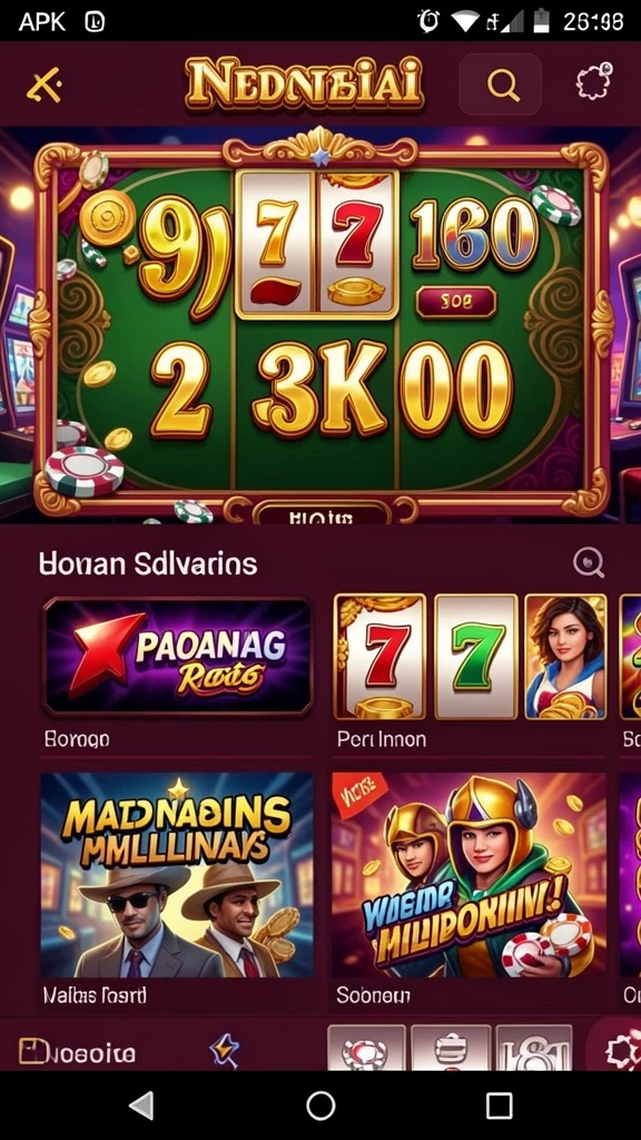 rpvip1 - Menu level dengan pilihan tantangan yang beragam.